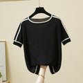 Knitted T Shirt Women’s Short Sleeve Summer Tops