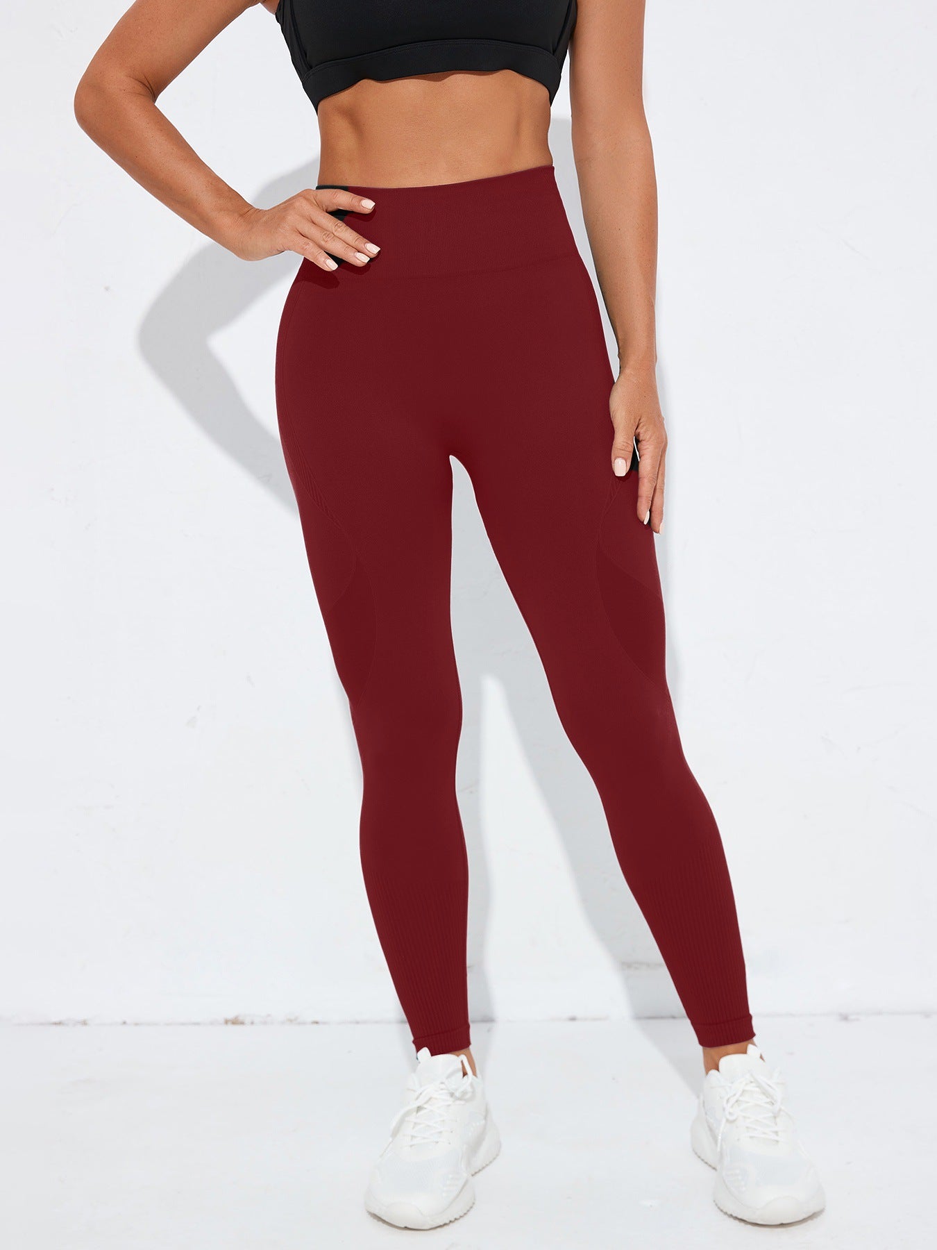 Amazon High Waist Hip Peach Hip Fitness Pants Women's Running Pants Riding Pants Bicycle Naked Yoga Pants Women