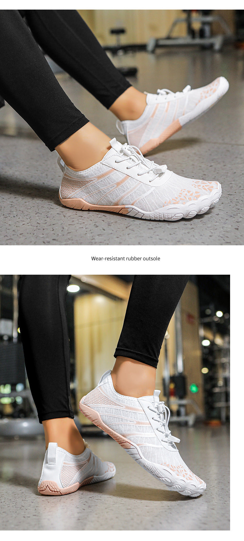 Comprehensive training non-slip yoga squat treadmill shoes fitness shoes silent rope skipping shoes men and women indoor sneaker